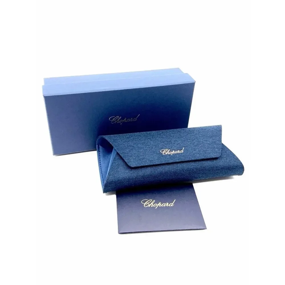 New Chopard VCH367S 0909 Cat Eye Shiny Havana Women Eyeglasses Authentic